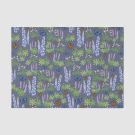 Bloemen en vlinders ontkoppelen van papieren lupin tissuepapier