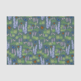 Bloemen en vlinders ontkoppelen van papieren lupin tissuepapier