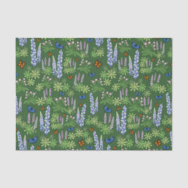 Bloemen en vlinders ontkoppelen van papieren lupin tissuepapier