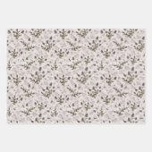 Bloemen en vlinders ontkoppeling inpakpapier vel (Voorkant 3)