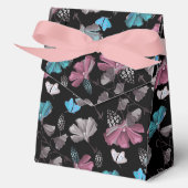 Bloemen en vlinders patroon bedankdoosjes (Voorkant)