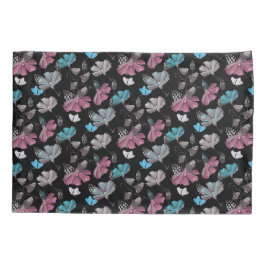 Bloemen en vlinders patroon kussensloop