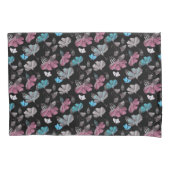 Bloemen en vlinders patroon kussensloop (Voorkant)