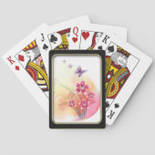 Bloemen en vlinders speelkaarten (Achterkant)
