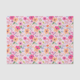 Bloemen en vlinders, Spring Tissue Paper Tissuepapier