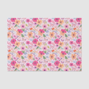 Bloemen en vlinders, Spring Tissue Paper Tissuepapier