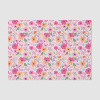 Bloemen en vlinders, Spring Tissue Paper Tissuepapier