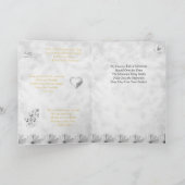 Bloemen en vlinders Sympathie / Condoleance Kaart (Binnen)