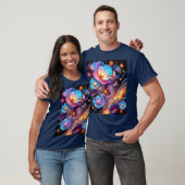 Bloemen en vlinders t-shirt (Unisex)