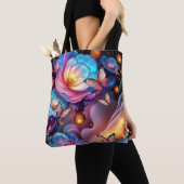 Bloemen en vlinders tote bag (Dichtbij)