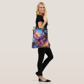 Bloemen en vlinders tote bag (Op model)