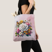 BLOEMEN EN VLINDERS TOTE BAG (Dichtbij)