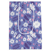 Bloemen en Vlinders Verjaardag Medium Cadeauzakje (Achterkant)