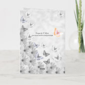 Bloemen en vlinders - Verlies van een zus Kaart (Achterkant)