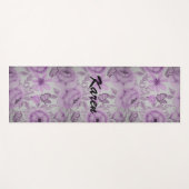 Bloemen en vlinders  yogamat (Voorkant (horizontaal))