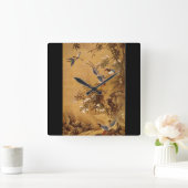 Bloemen en vogel', Hsiao Yung_The Orient Vierkante Klok (Huis)