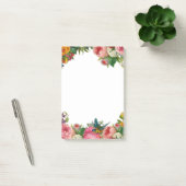 Bloemen en vogel post-it® notes (Kantoor)