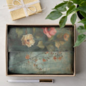 Bloemen en vogel tissuepapier (Geschenk)