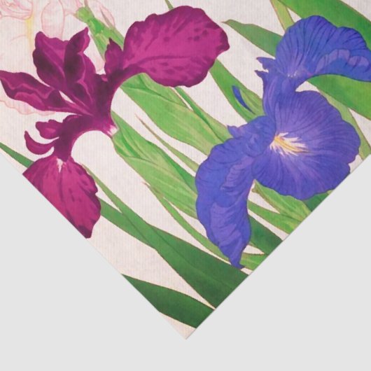 Bloemen en vogelplukkerpapier tissuepapier (Detail)