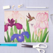Bloemen en vogelplukkerpapier tissuepapier (Craft)