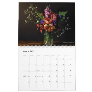 Bloemen en vogels 2022-kalender kalender