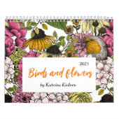 Bloemen en vogels 2025 Kalender (Hoes)