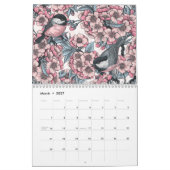 Bloemen en vogels 2025 Kalender (Mar 2027)
