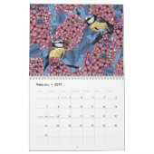 Bloemen en vogels 2025 Kalender (Feb 2027)