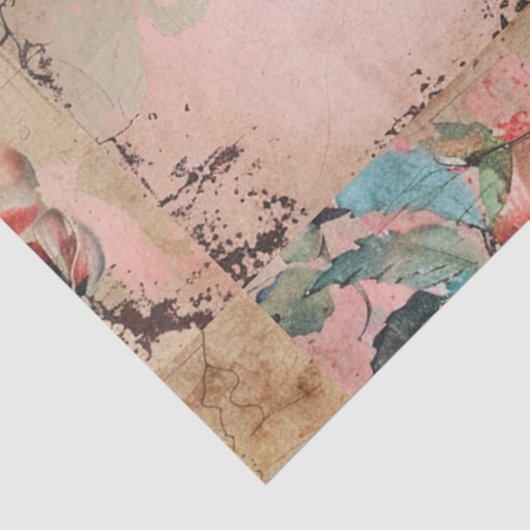 Bloemen en Vogels Decoupage Tissuepapier (Detail)
