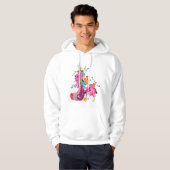bloemen en vogels hoodie (Voorkant volledig)