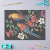 Bloemen en Vogels Illustratie Tissuepapier (Craft)
