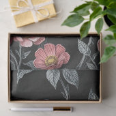 Bloemen en Vogels Illustratie Tissuepapier (Geschenk)