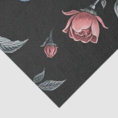 Bloemen en Vogels Illustratie Tissuepapier (Detail)
