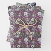 Bloemen en vogels inpakpapier vel (In situ)