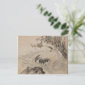 Bloemen en vogels - Japans (Edo-periode) Briefkaart (Staand voorkant)