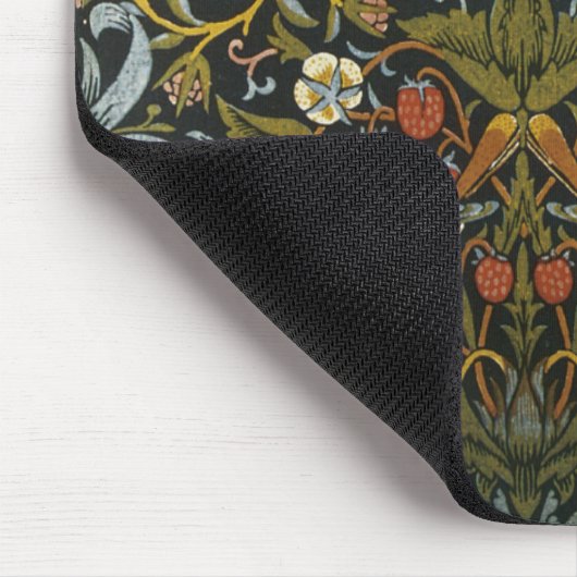 Bloemen en vogels Mousepad Muismat (Hoek)