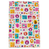 Bloemen en Vogels Natuur Patroon Medium Cadeauzakje (Voorkant)