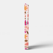 Bloemen en vogels retro stijl Case-Mate iPhone case (Achterkant / Links)