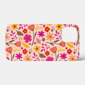 Bloemen en vogels retro stijl Case-Mate iPhone case (Achterkant (horizontaal))