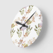 bloemen en vogels ronde klok (Hoek)