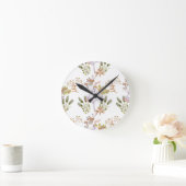 bloemen en vogels ronde klok (Huis)