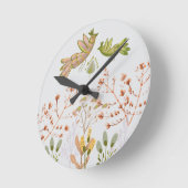 bloemen en vogels ronde klok (Hoek)