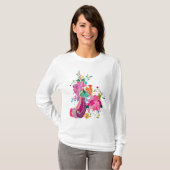 bloemen en vogels t-shirt (Voorkant volledig)