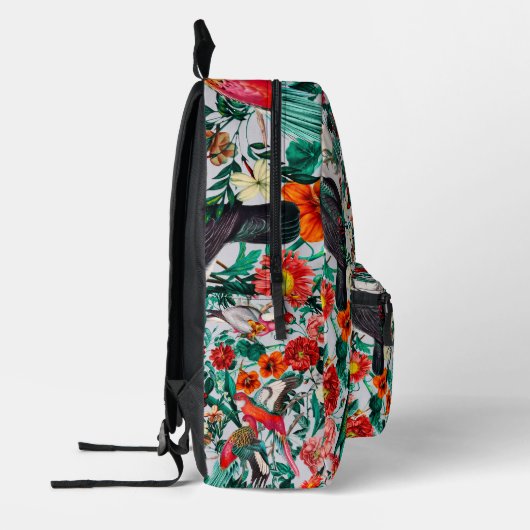 BLOEMEN EN VOGELS XIV-II BEDRUKTE RUGZAK (Links)