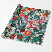 BLOEMEN EN VOGELS XIV-II CADEAUPAPIER (Uitgerold)