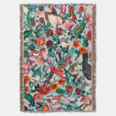 BLOEMEN EN VOGELS XIV-II DEKEN (Voorkant Verticaal)