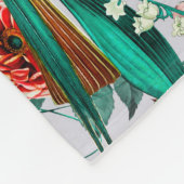 BLOEMEN EN VOGELS XIV-II FLEECE DEKEN (Hoek)