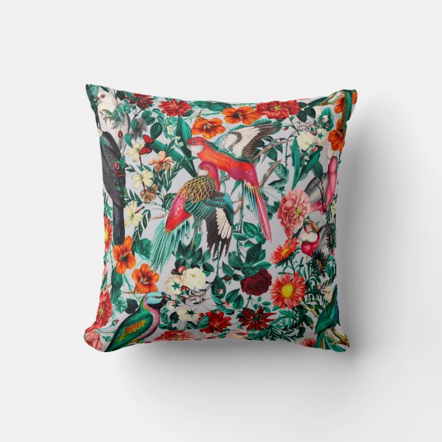 BLOEMEN EN VOGELS XIV-II KUSSEN (Voorkant)