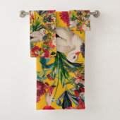 BLOEMEN EN VOGELS XVIII BAD HANDDOEK (Insitu)