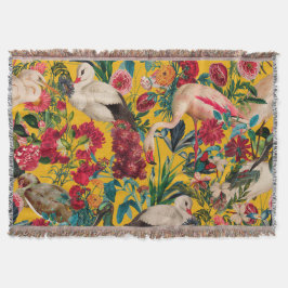 BLOEMEN EN VOGELS XVIII DEKEN